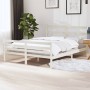 Solid white pine wood bed frame 150x200 cm by vidaXL, Beds and slatted bases - Ref: Foro24-3103719, Price: 139,68 €, Discount: %