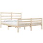 Solid pine wood bed frame 120x190 cm by vidaXL, Beds and slatted bases - Ref: Foro24-3103683, Price: 109,81 €, Discount: %