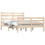 Solid pine wood bed frame 140x200 cm by vidaXL, Beds and slatted bases - Ref: Foro24-3103713, Price: 120,65 €, Discount: %