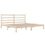 Solid pine wood bed frame 180x200 cm by vidaXL, Beds and slatted bases - Ref: Foro24-3103728, Price: 137,48 €, Discount: %