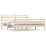 Estructura de cama de madera maciza de pino 200x200 cm de vidaXL, Camas y somieres - Ref: Foro24-3103733, Precio: 137,34 €, D...