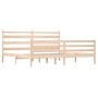 Estructura de cama de madera maciza de pino 200x200 cm de vidaXL, Camas y somieres - Ref: Foro24-3103733, Precio: 137,34 €, D...