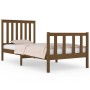 Honey brown pine wood single bed frame 90x190 cm by vidaXL, Beds and slatted bases - Ref: Foro24-3103876, Price: 144,99 €, Di...