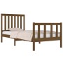 Estructura de cama individual madera pino marrón miel 90x190 cm de vidaXL, Camas y somieres - Ref: Foro24-3103876, Precio: 14...