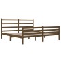 Honey brown solid pine wood bed frame 180x200 cm by vidaXL, Beds and slatted bases - Ref: Foro24-3103731, Price: 172,16 €, Di...