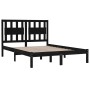 Solid black pine wood bed frame 140x200 cm by vidaXL, Beds and slatted bases - Ref: Foro24-3103937, Price: 163,28 €, Discount: %