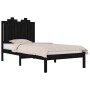 Estructura de cama madera maciza pino individual negro 90x190cm de vidaXL, Camas y somieres - Ref: Foro24-3103747, Precio: 13...