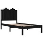 Estructura de cama madera maciza pino individual negro 90x190cm de vidaXL, Camas y somieres - Ref: Foro24-3103747, Precio: 13...