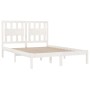 Estructura de cama madera maciza blanco Super King 180x200 cm de vidaXL, Camas y somieres - Ref: Foro24-3103949, Precio: 164,...