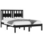 Estructura de cama madera maciza de pino negro 120x200 cm de vidaXL, Camas y somieres - Ref: Foro24-3103932, Precio: 152,76 €...