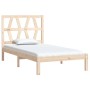 Estructura de cama madera maciza de pino 100x200 cm de vidaXL, Camas y somieres - Ref: Foro24-3103988, Precio: 82,97 €, Descu...