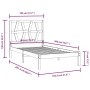 Estructura de cama madera maciza de pino 100x200 cm de vidaXL, Camas y somieres - Ref: Foro24-3103988, Precio: 82,97 €, Descu...