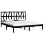 Estructura de cama madera maciza de pino negra 180x200 cm de vidaXL, Camas y somieres - Ref: Foro24-3104017, Precio: 178,27 €...