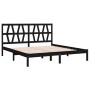 Estructura de cama madera maciza de pino negra 180x200 cm de vidaXL, Camas y somieres - Ref: Foro24-3104017, Precio: 178,27 €...