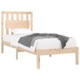 Estructura de cama de madera maciza de pino 90x200 cm de vidaXL, Camas y somieres - Ref: Foro24-3103918, Precio: 89,09 €, Des...