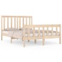 Estructura de cama madera maciza de pino 120x190 cm de vidaXL, Camas y somieres - Ref: Foro24-3103878, Precio: 115,05 €, Desc...