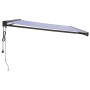 Toldo retráctil aluminio y tela azul y blanco 4x3 m de vidaXL, Toldos - Ref: Foro24-3154598, Precio: 722,88 €, Descuento: %