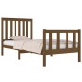 Estructura de cama madera maciza pino marrón miel 75x190 cm de vidaXL, Camas y somieres - Ref: Foro24-3103871, Precio: 110,99...