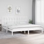 Solid white pine wood bed frame 200x200 cm by vidaXL, Beds and slatted bases - Ref: Foro24-3104019, Price: 136,99 €, Discount: %