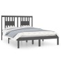 Estructura de cama madera maciza de pino gris 140x190 cm de vidaXL, Camas y somieres - Ref: Foro24-3104045, Precio: 144,84 €,...