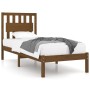 Estructura de cama madera maciza pino marrón miel 75x190 cm de vidaXL, Camas y somieres - Ref: Foro24-3103896, Precio: 94,97 ...