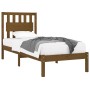 Estructura de cama madera maciza pino marrón miel 75x190 cm de vidaXL, Camas y somieres - Ref: Foro24-3103896, Precio: 94,97 ...