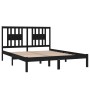 Estructura de cama madera maciza negra King Size 150x200 cm de vidaXL, Camas y somieres - Ref: Foro24-3104072, Precio: 166,63...