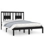 Estructura de cama madera maciza negra 120x190 cm de vidaXL, Camas y somieres - Ref: Foro24-3104037, Precio: 154,29 €, Descue...