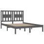 Estructura de cama madera maciza gris Super King 180x200 cm de vidaXL, Camas y somieres - Ref: Foro24-3103950, Precio: 178,98...