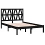 Estructura de cama madera maciza de pino negro 120x200 cm de vidaXL, Camas y somieres - Ref: Foro24-3103997, Precio: 152,52 €...