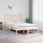 Estructura de cama madera maciza de pino 120x190 cm de vidaXL, Camas y somieres - Ref: Foro24-3103968, Precio: 113,21 €, Desc...