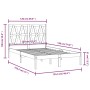 Estructura de cama madera maciza de pino 120x190 cm de vidaXL, Camas y somieres - Ref: Foro24-3103968, Precio: 113,21 €, Desc...