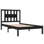 Estructura de cama madera maciza de pino negro 100x200 cm de vidaXL, Camas y somieres - Ref: Foro24-3104057, Precio: 117,04 €...