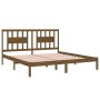 Honey brown solid wood bed frame 180x200 cm by vidaXL, Beds and slatted bases - Ref: Foro24-3104081, Price: 178,99 €, Discoun...