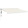 Aluminum and cream fabric retractable awning 3x2.5 m by vidaXL, Awnings - Ref: Foro24-3154576, Price: 581,16 €, Discount: %