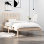 Solid pine wood bed frame 90x200 cm by vidaXL, Beds and slatted bases - Ref: Foro24-3104048, Price: 81,99 €, Discount: %