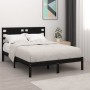 Estructura de cama madera maciza de pino negro 120x200 cm de vidaXL, Camas y somieres - Ref: Foro24-3104217, Precio: 153,86 €...