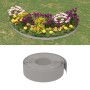 Borduras de jardín 4 uds polietileno gris 10 m 15 cm de vidaXL, Ribetes y bordes para jardín - Ref: Foro24-3155442, Precio: 1...