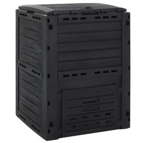 Black garden composter 280 L polypropylene by vidaXL, Composters - Ref: Foro24-152202, Price: 76,99 €, Discount: %