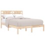 Solid pine wood bed frame 200x200 cm by vidaXL, Beds and slatted bases - Ref: Foro24-3104238, Price: 139,17 €, Discount: %