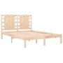 Solid pine wood bed frame 200x200 cm by vidaXL, Beds and slatted bases - Ref: Foro24-3104238, Price: 139,17 €, Discount: %