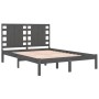 Estructura de cama madera maciza de pino gris 140x190 cm de vidaXL, Camas y somieres - Ref: Foro24-3104200, Precio: 148,09 €,...