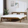 Honey brown solid wood bed frame Super King 180x200 cm by vidaXL, Beds and slatted bases - Ref: Foro24-3104236, Price: 200,99...