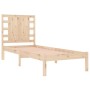 Solid pine wood bed frame 100x200 cm by vidaXL, Beds and slatted bases - Ref: Foro24-3104208, Price: 98,99 €, Discount: %