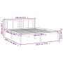 Estructura de cama madera maciza blanco Supe King 180x200 cm de vidaXL, Camas y somieres - Ref: Foro24-3104234, Precio: 146,9...