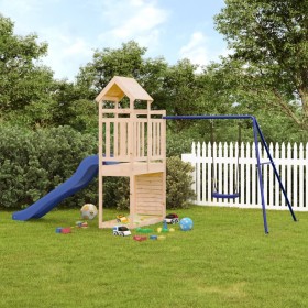 Spielplatz im Freien aus massivem Kiefernholz von vidaXL, Schaukeln und Spielgeräte - Ref: Foro24-3155903, Preis: 351,99 €, R...