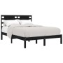 Estructura de cama madera maciza negro Supe King 180x200 cm de vidaXL, Camas y somieres - Ref: Foro24-3104237, Precio: 188,26...