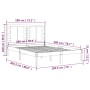 Estructura de cama madera maciza negro Supe King 180x200 cm de vidaXL, Camas y somieres - Ref: Foro24-3104237, Precio: 188,26...