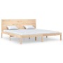 Solid pine wood bed frame 200x200 cm by vidaXL, Beds and slatted bases - Ref: Foro24-3104173, Price: 165,99 €, Discount: %