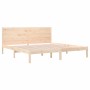 Solid pine wood bed frame 200x200 cm by vidaXL, Beds and slatted bases - Ref: Foro24-3104173, Price: 165,99 €, Discount: %